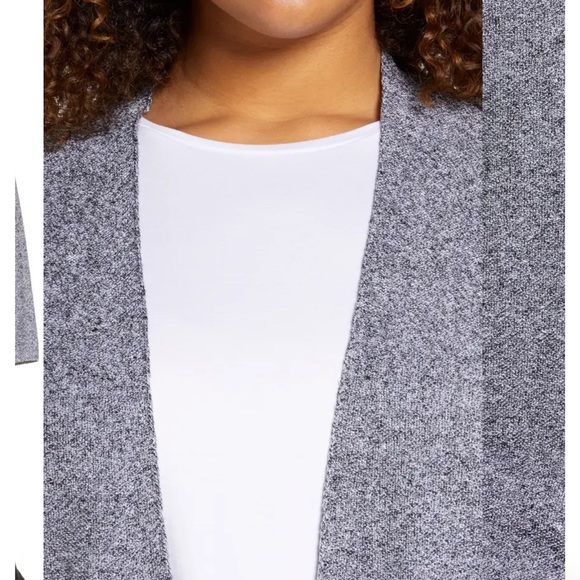 NWT EILEEN FISHER Open Front Organic Linen & Cotton Cardigan - Picture 4 of 8